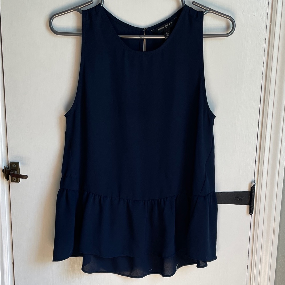 Banana Republic Navy Sleeveless Top